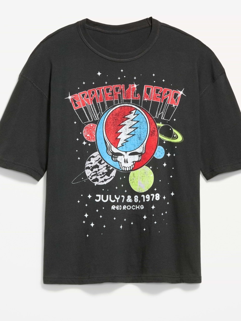 NWT Grateful Dead Red Rocks Black Licensed Tee SZ L